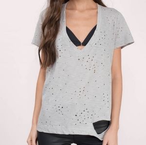 NWT Oversized distressed t shirt